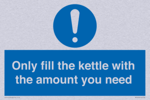 Only fill the kettle with the amount you need